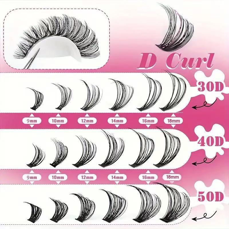 Eyelash Extension Volume Lashes - Kit Professionale di Ciglia a Ciuffetti