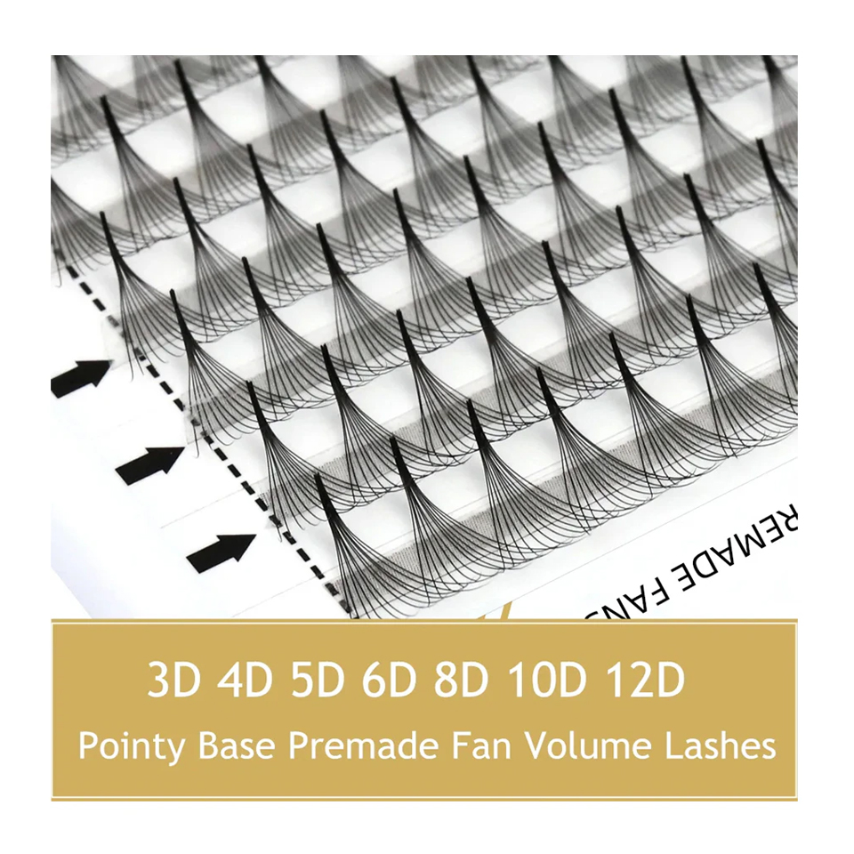 Eyelash Extension Review - RUJADE Ventole prefabbricate a base stretta