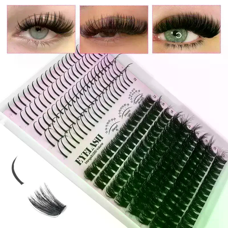 Eyelash Extension Volume Lashes - Kit Ciglia a Ciuffetti, Ciglia a