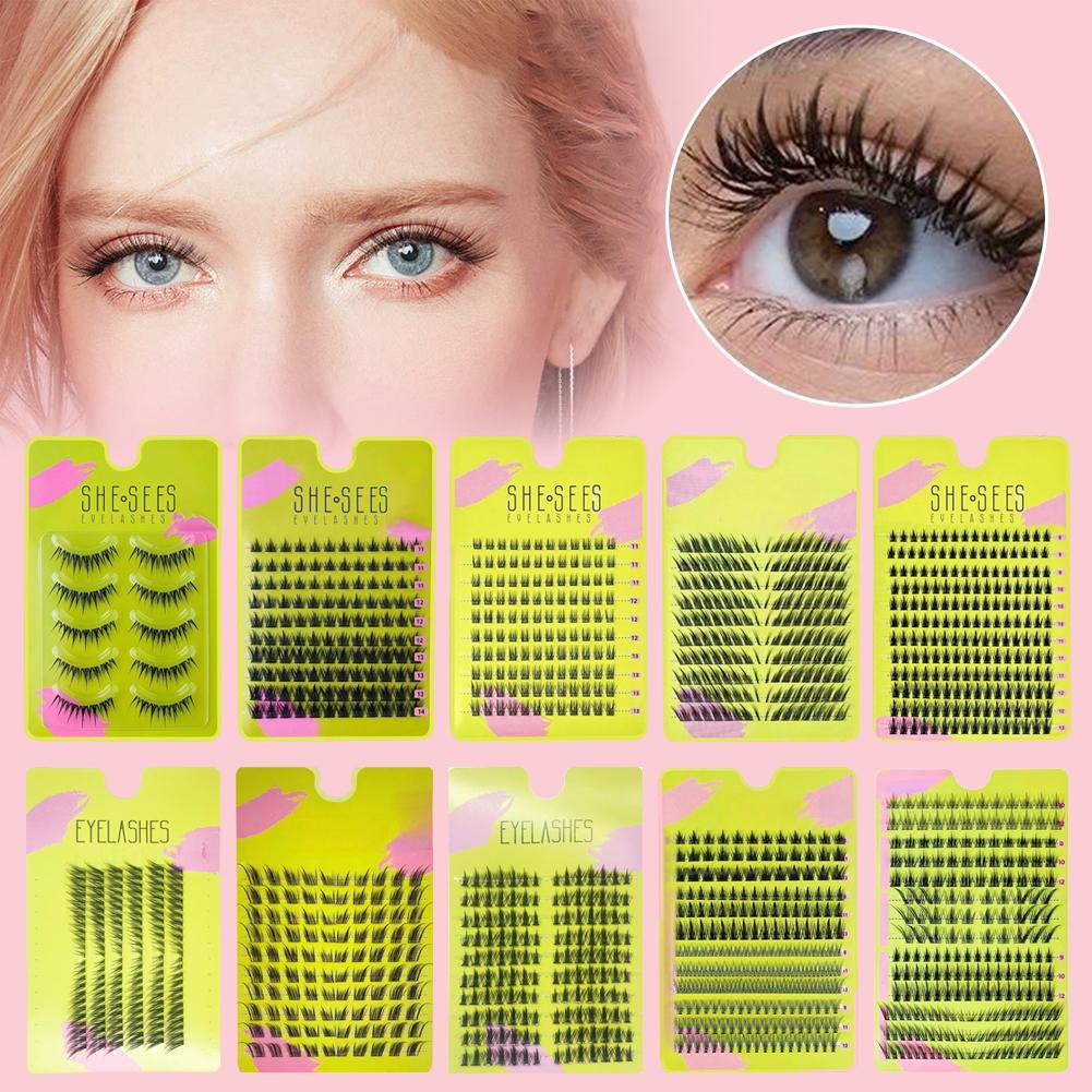 Eyelash Extension Cat Eye Wispy - Estensione ciglia finte a grappolo naturale