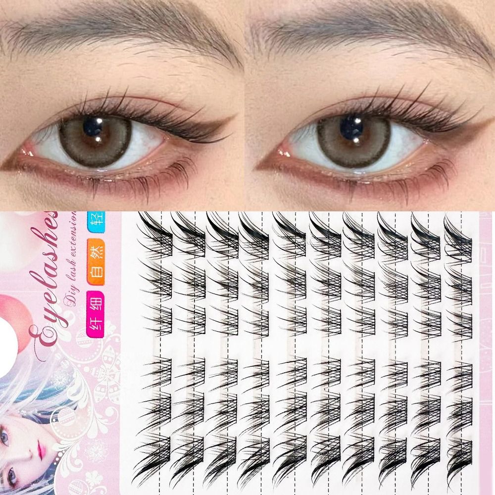 Eyelash Extension Cat Eye Wispy - Donne Bellezza 3D Cat Eye Cluster