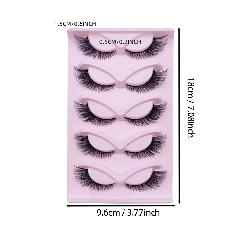 5 paia di ciglia a occhi di ga - Eyelash Extension Cat Eye Wispy recensione e prezzo